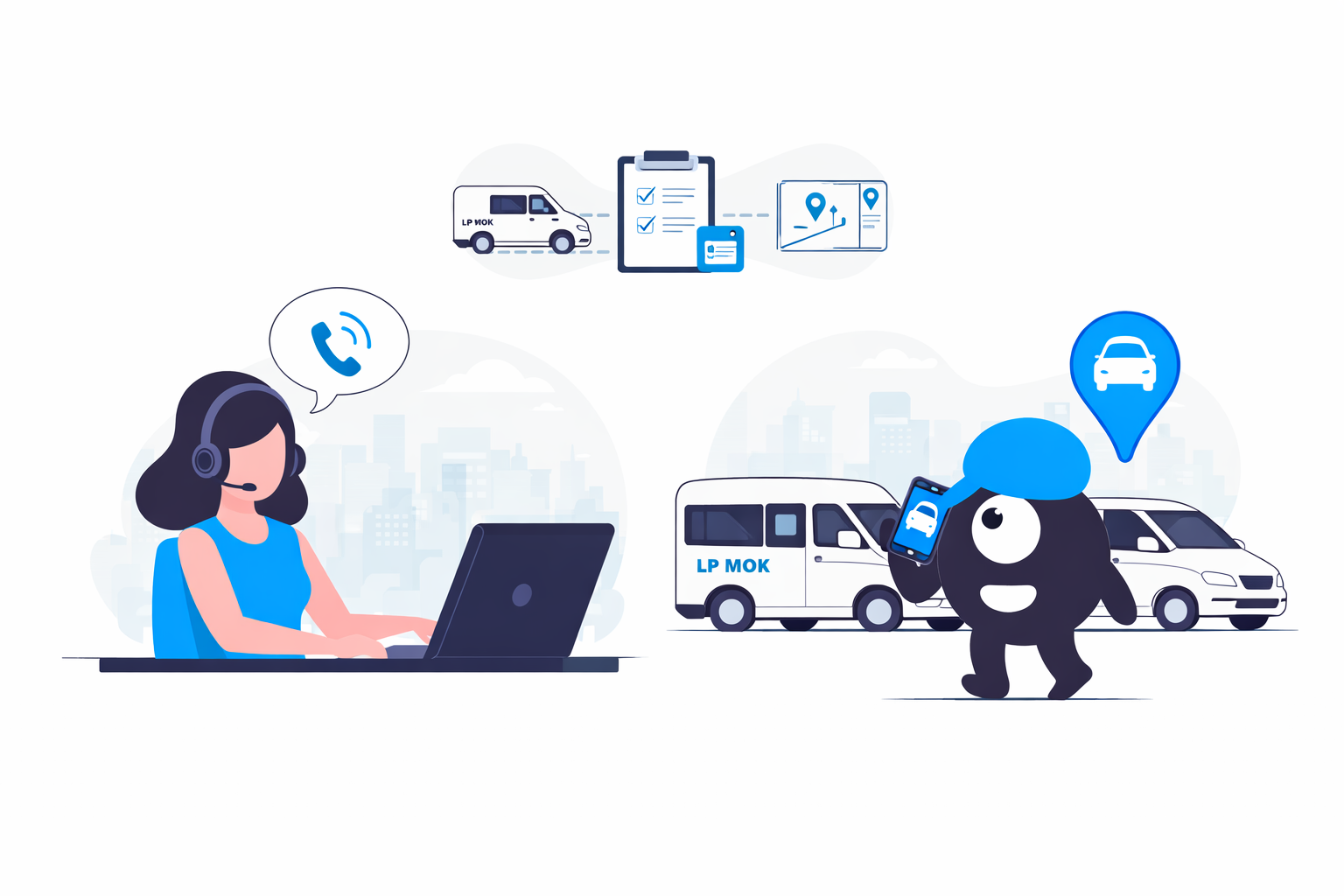 Fast e-hailing response